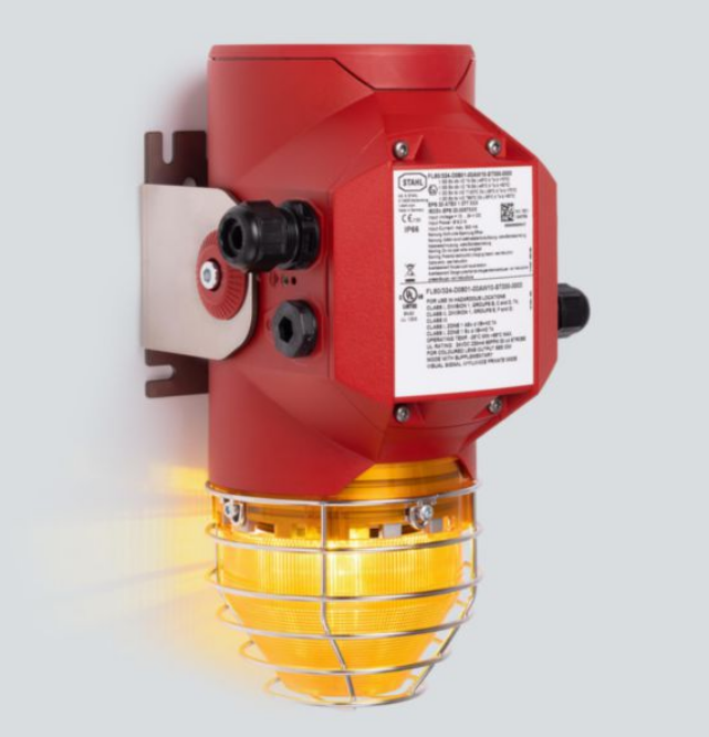 312356 Visual signalling device, XENON light fitting, Lens colour: Amber, 12 ... 27.20 V DC